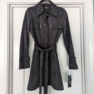 DKNY | Black water repellent trenchcoat